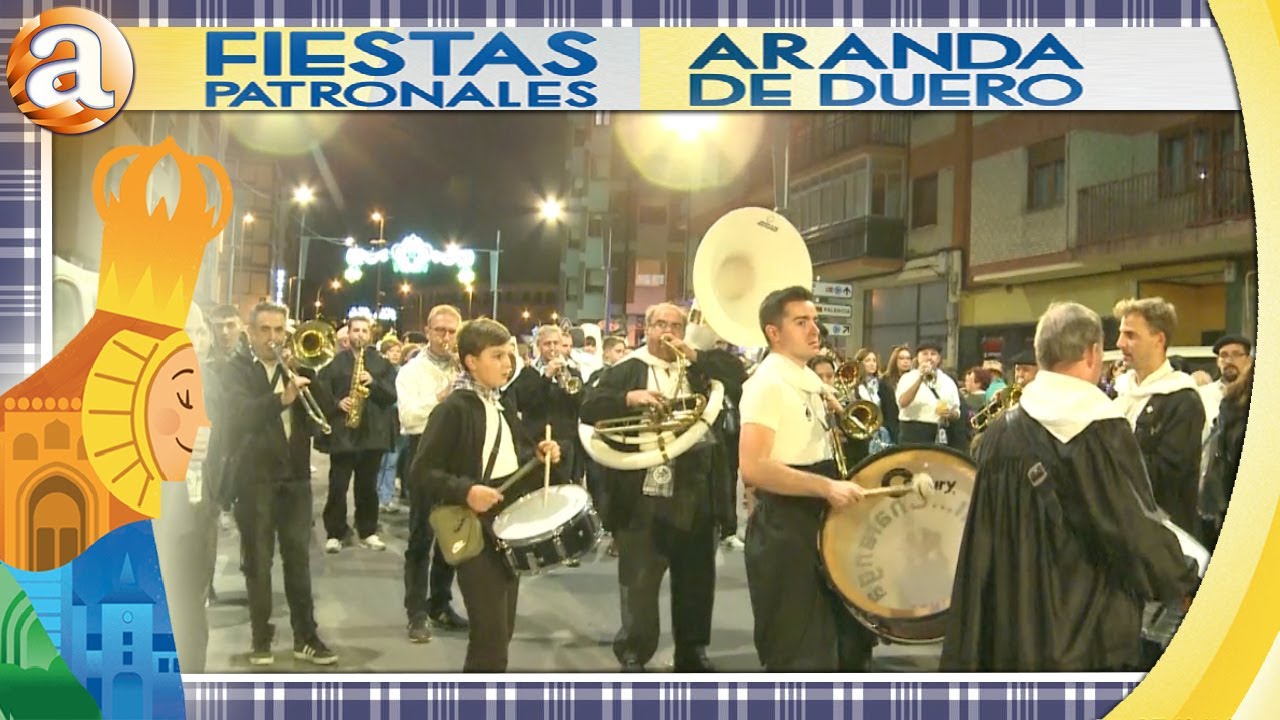 BAJADA DE PEÑAS del primer domingo de fiestas | FIESTAS DE ARANDA 15 09 2024
