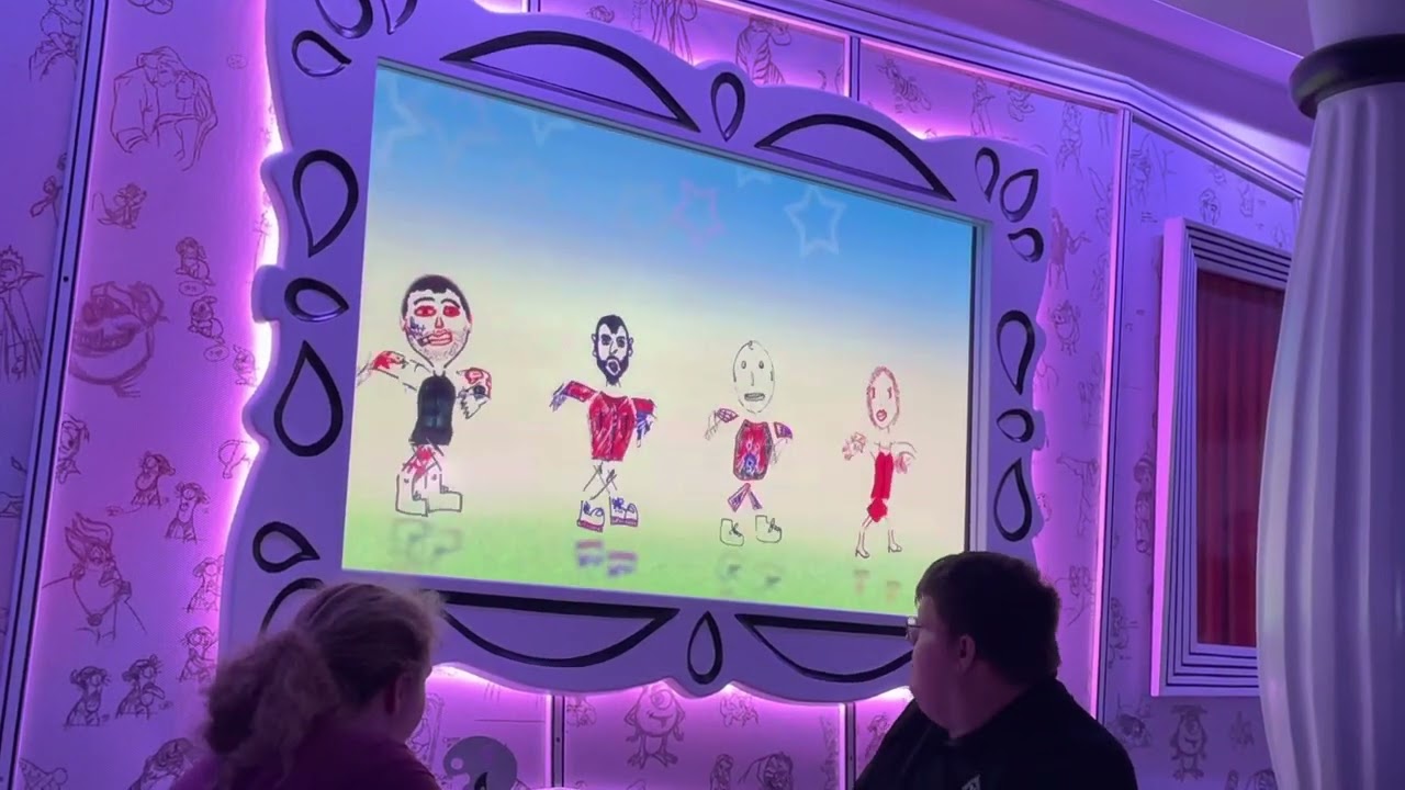 YOUR drawings come to life at Animator&rsquo;s Palate aboard the Disney Cruise Line Magic