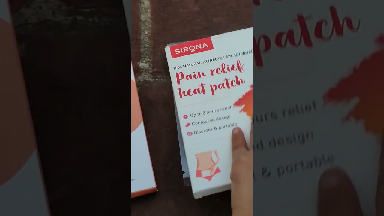 period pain relief patch honest review after using them for 3 months.#sironahygiene #nuawomen.