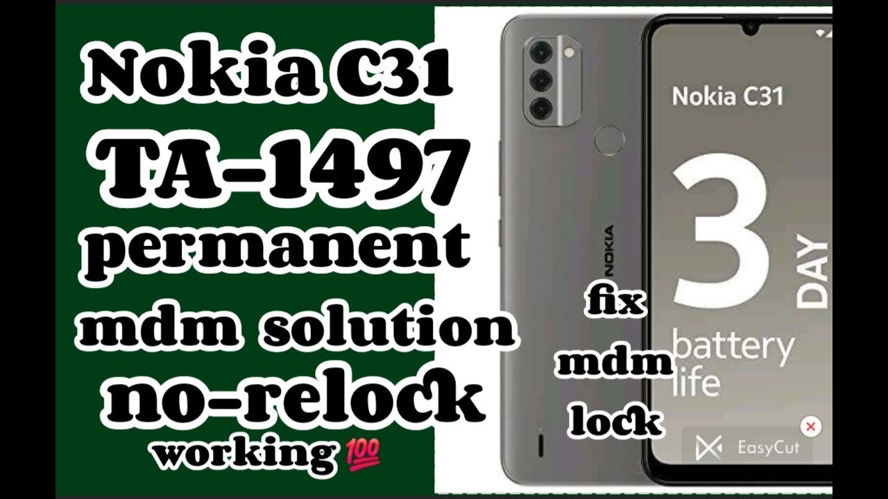 Nokia C31  TA 1497 MDM  v750 latest patch
