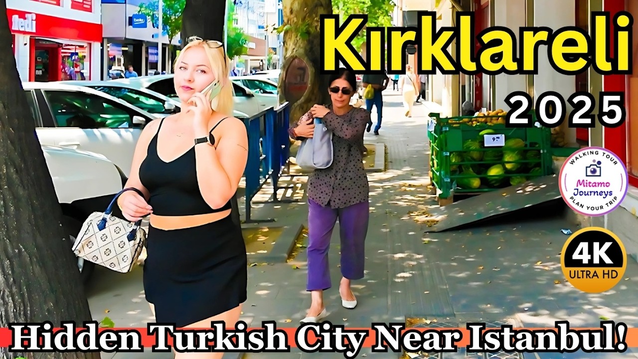 Kırklareli City Center 4K Walking Tour | Undiscovered City Near Istanbul | Food, Markets, Local Life