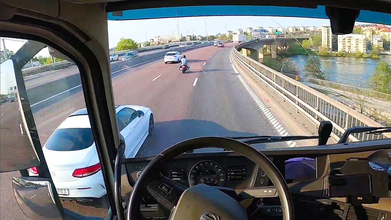 A beautiful day, POV Truck Driving - Volvo FH 500, &Auml;lvsj&ouml; to Sundbyberg