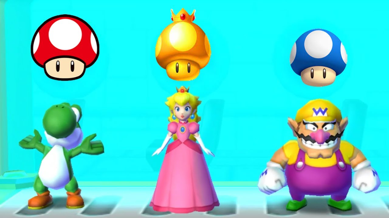 マリオパーティ アイランドツアー - ミニゲーム - ヨッシー Vs ピーチ Vs マリオ Vs ワリオ