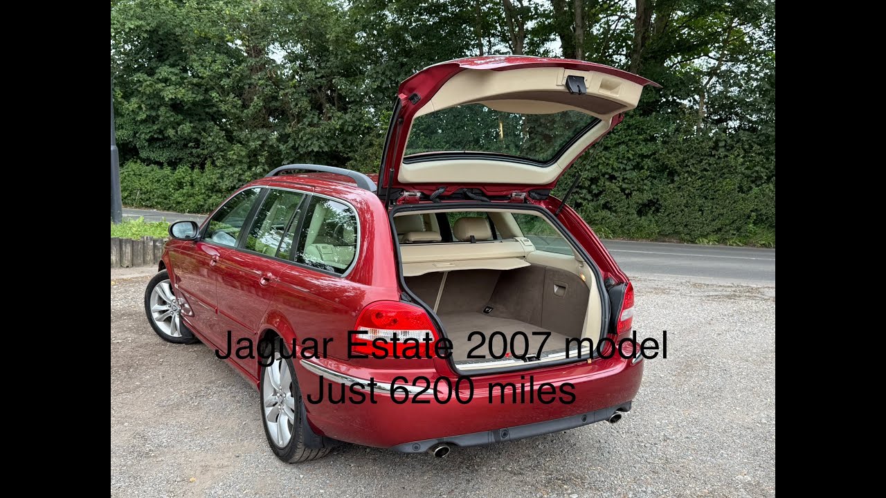 Jaguar X Type Estate 2007 model Rimi Red with beige 62000 miles 0203 544 3940