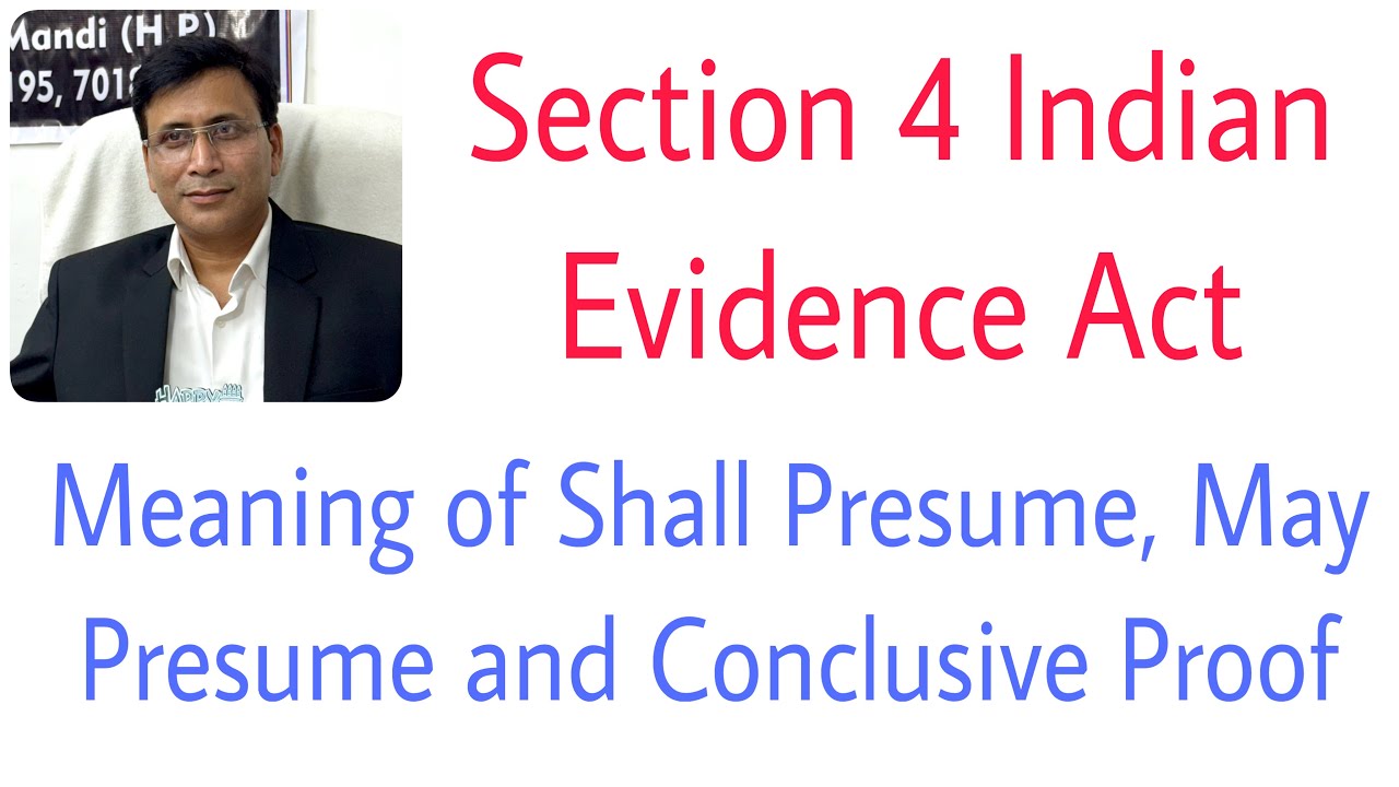 VLOG 155 || Section 4 of Indian Evidence Act 1872.