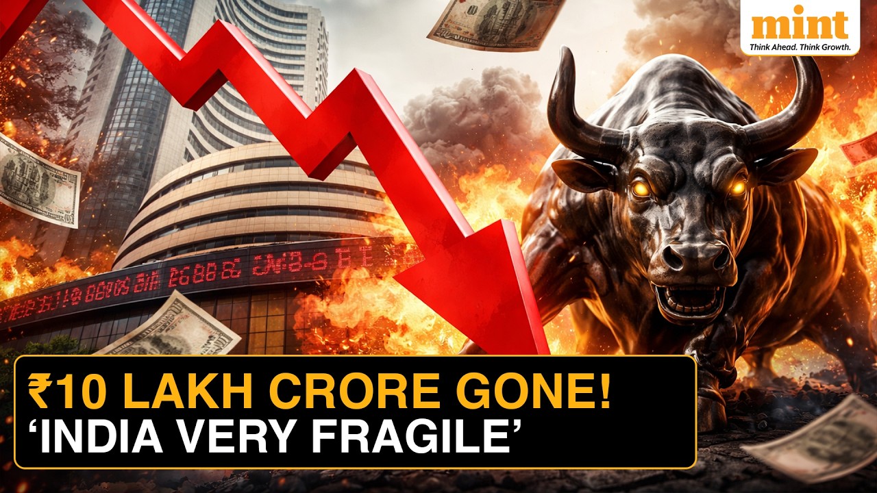 Sensex Tanks 1,123 Points, ₹10 Lakh Crore Lost | Why India Is ‘Very Fragile’