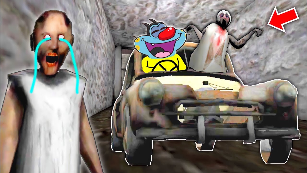 Kidnapping Granny's Daughter Using Car Escape in Granny With Oggy and Jack