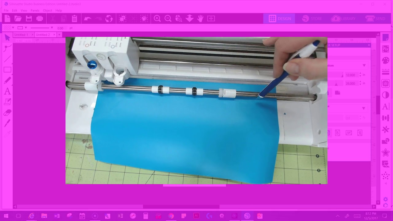Silhouette Cameo 3 -Cutting without a Mat