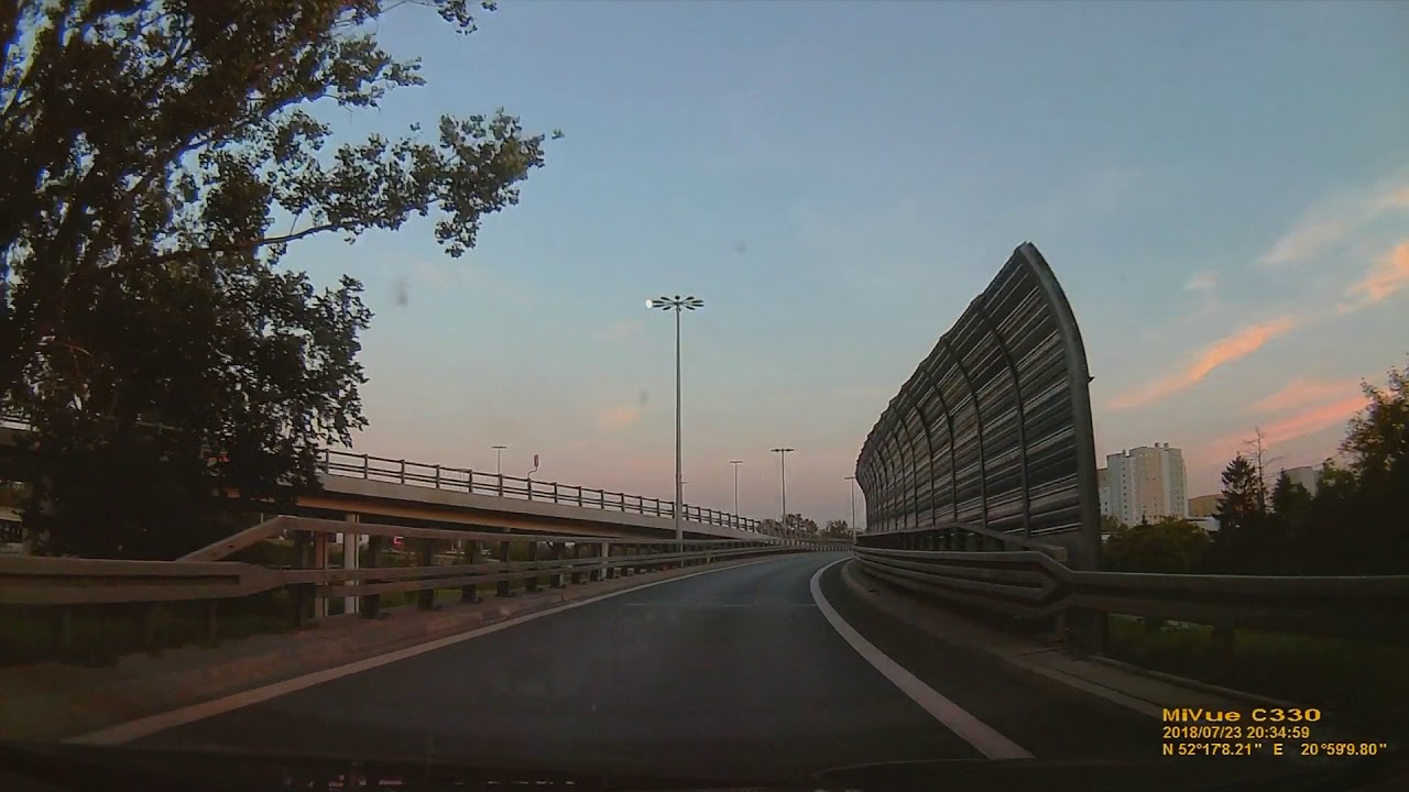 Driving in Poland - Trunk road no. 7 then  S7 expressway (part of bypass of Warsaw)