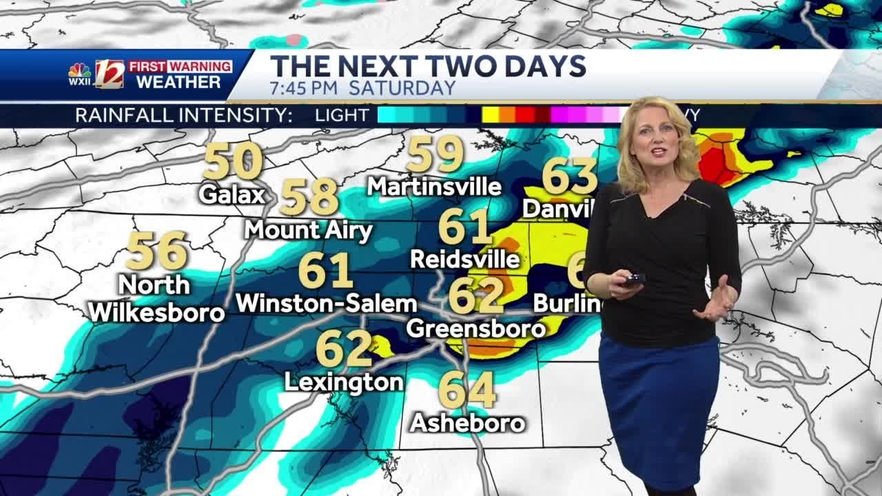 WATCH: Spotty Showers Overnight Plus A Severe Thunderstorm Risk Late Saturday