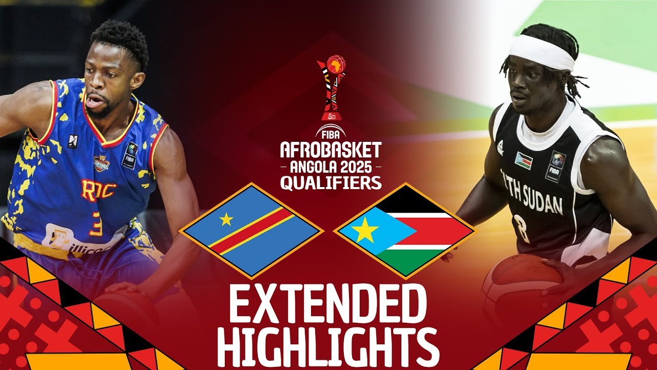 Congo DR 🇨🇩 v South Sudan 🇸🇸 | Extended Highlights | FIBA AfroBasket 2025 Qualifiers