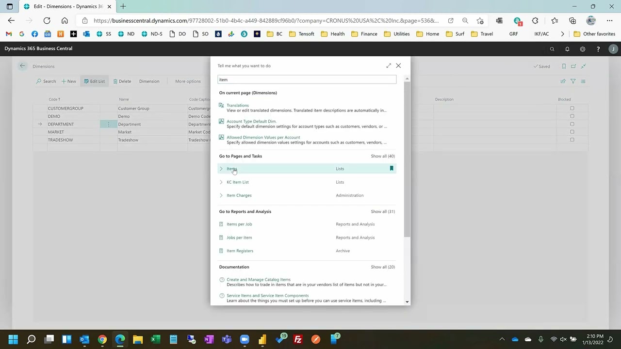 Overview of Dimensions in Business Central | Tensoft