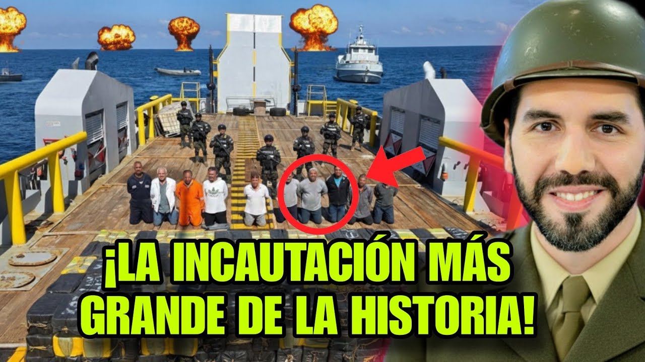 🚨¡BUKELE ANUNCIA EL GOLPE DEL SIGLO! 6.6 Toneladas de c0c4ina Incautadas  Gracias por el Nuevo Barco