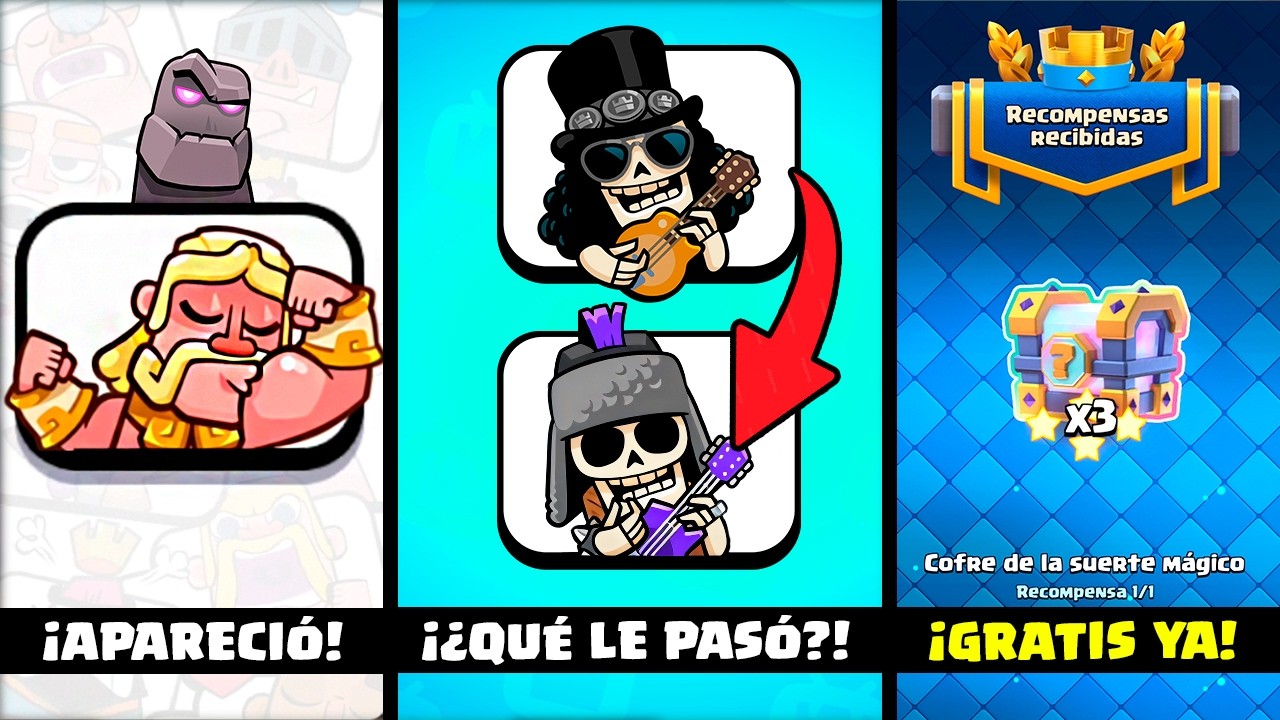 ELIMINARON UN EMOTE en CLASH ROYALE 😡 | 3 COFRES ⭐️⭐️⭐️ GRATIS 🎁
