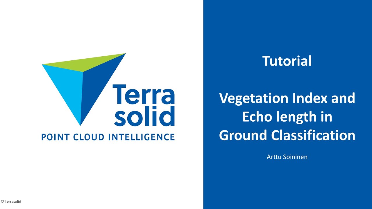 Vegetation Index and Echo length in TerraScan Ground Classification