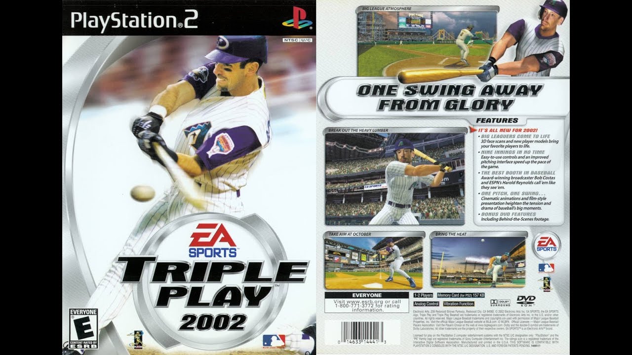 Triple Play 2002 (PlayStation 2) - Texas Rangers vs. Arizona Diamondbacks