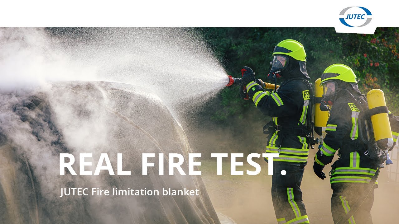 JUTEC Fire limitation blanket in use
