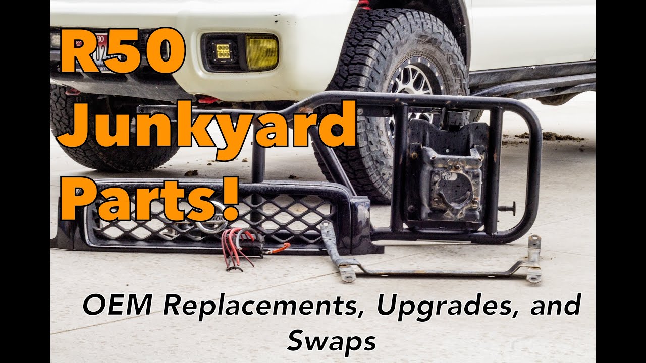 R50 Junkyard Parts! Pathfinder/QX4 Tire Carriers, Skid Plates, and More! Favorite Parts and Upgrades