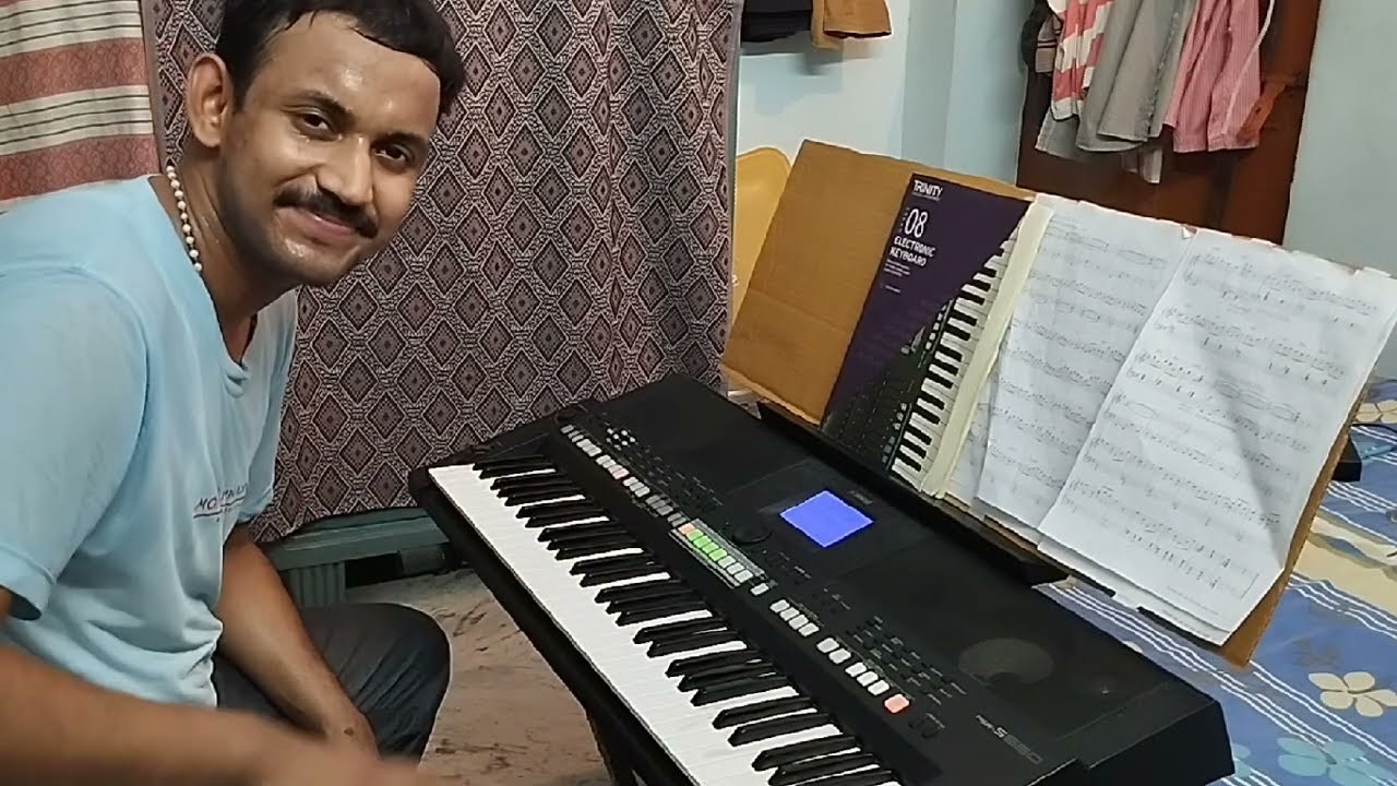 Trinity College London online exam 2022Electronic keyboard grade 8 by Alvin B Thomas passed in Merit