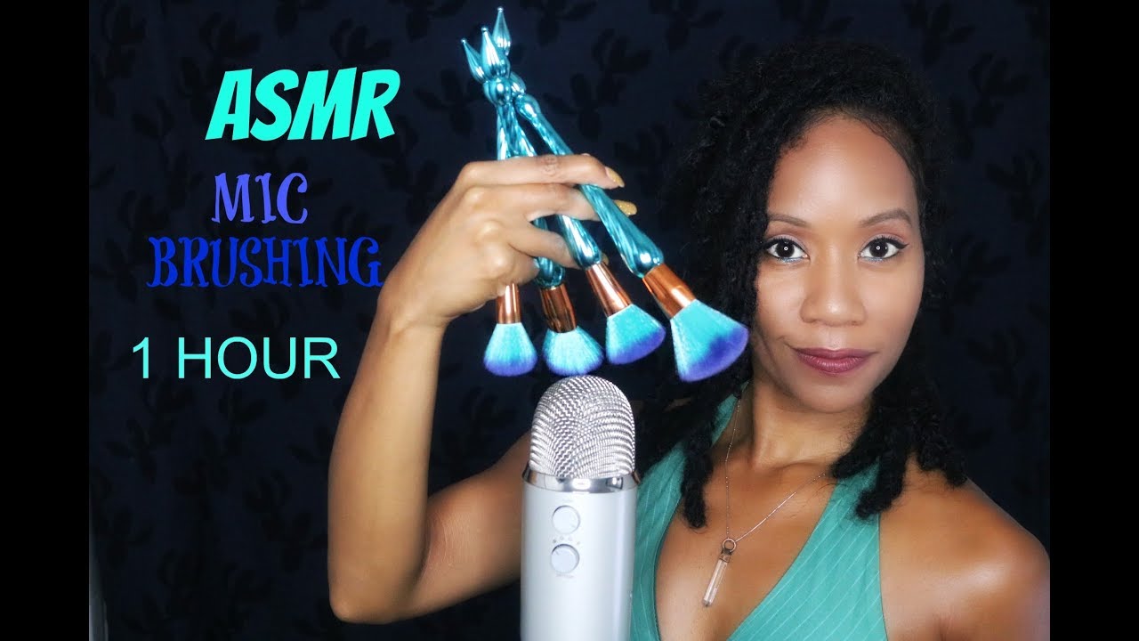 ASMR | MIC BRUSHING | 1 HOUR |  NO WINDSCREEN NO TALKING