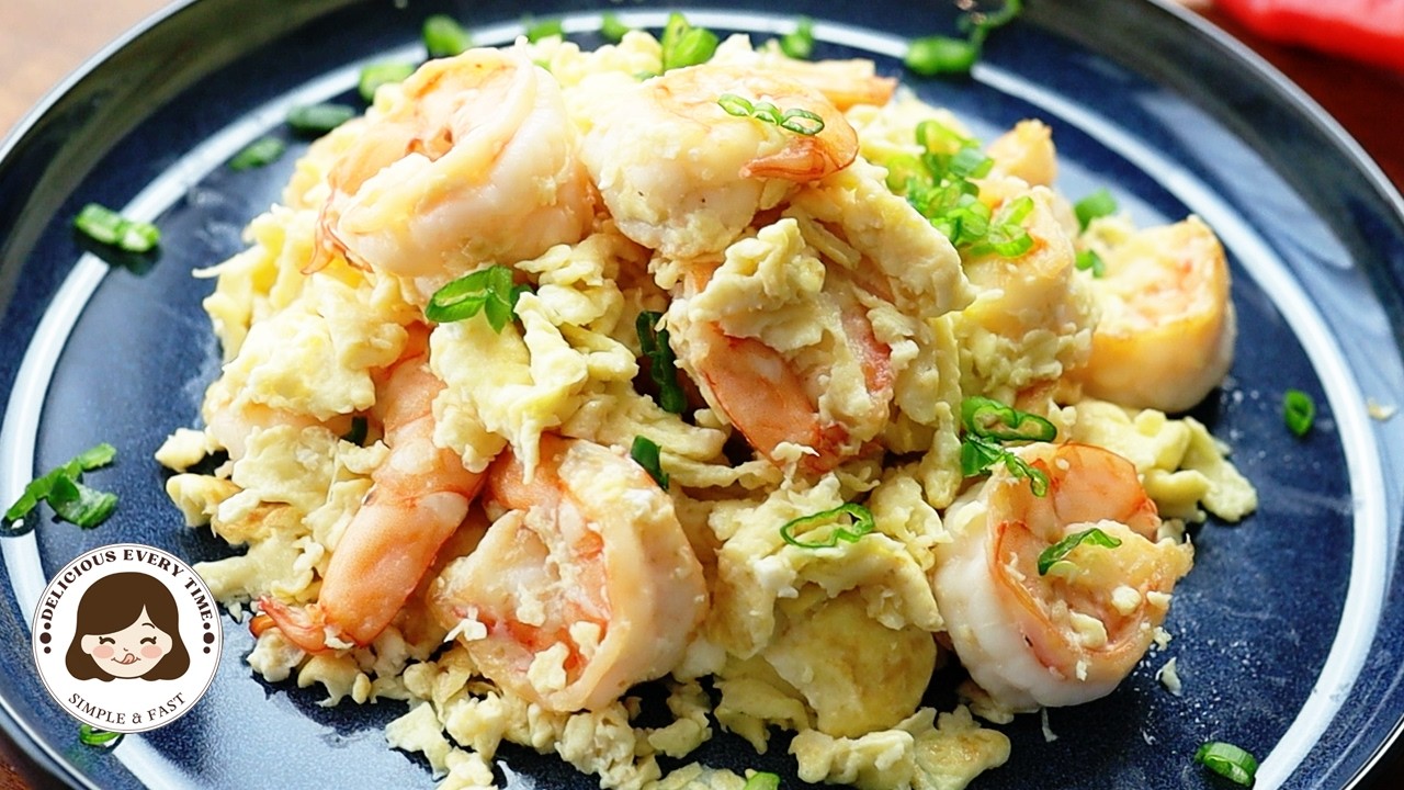 Not sure what to cook? Try this simple stir-fried shrimp with eggs! It's delicious and easy!