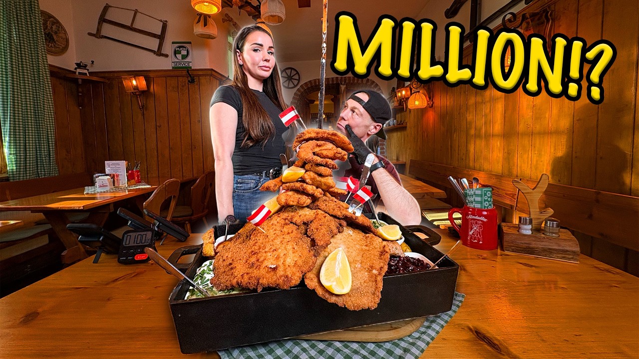 Ich bestelle & versuche die Millionen Große SCHNITZEL PFANDL