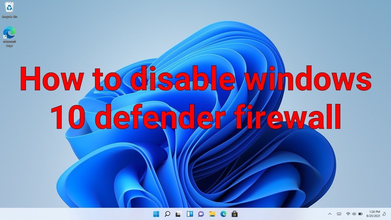 Как отключить брандмауэр Защитника Windows 10
