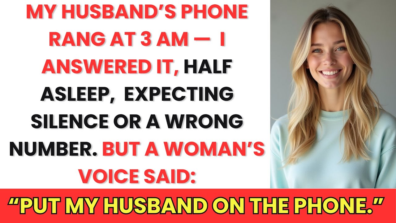 My husband's phone rang at 3 AM. When I answered it, a woman said 