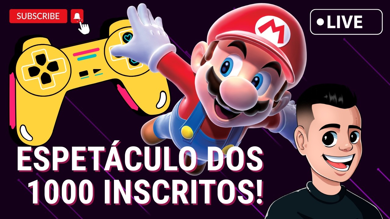 LIVE ESPECIAL 1000 INSCRITOS!!!!