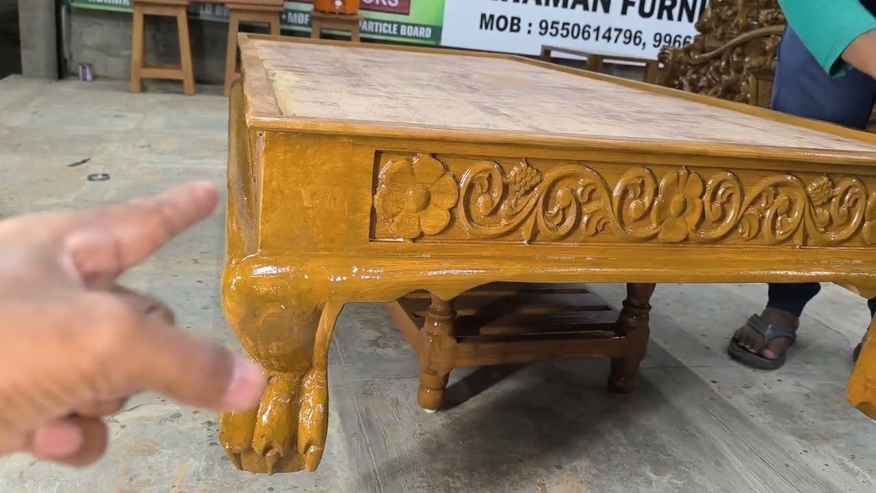 MAHARAJA FURNITURE WANAPARTHY Diwan cot 5x5 Leg TAKE WOOD 3X6 size