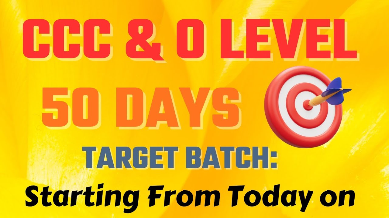 CCC  Most Important MCQ Class 1 || CCC New Pattern || ICA EDUCATION 