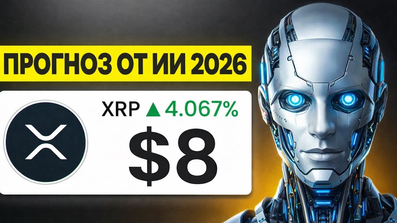 🚨 ШОКИРУЮЩИЙ ПРОГНОЗ ОТ НОВОГО ИИ НА RIPPLE! СТОИМОСТЬ XRP БУДЕТ 8$ К КОНЦУ 2026 ГОДА! ПРОГНОЗ РИПЛ