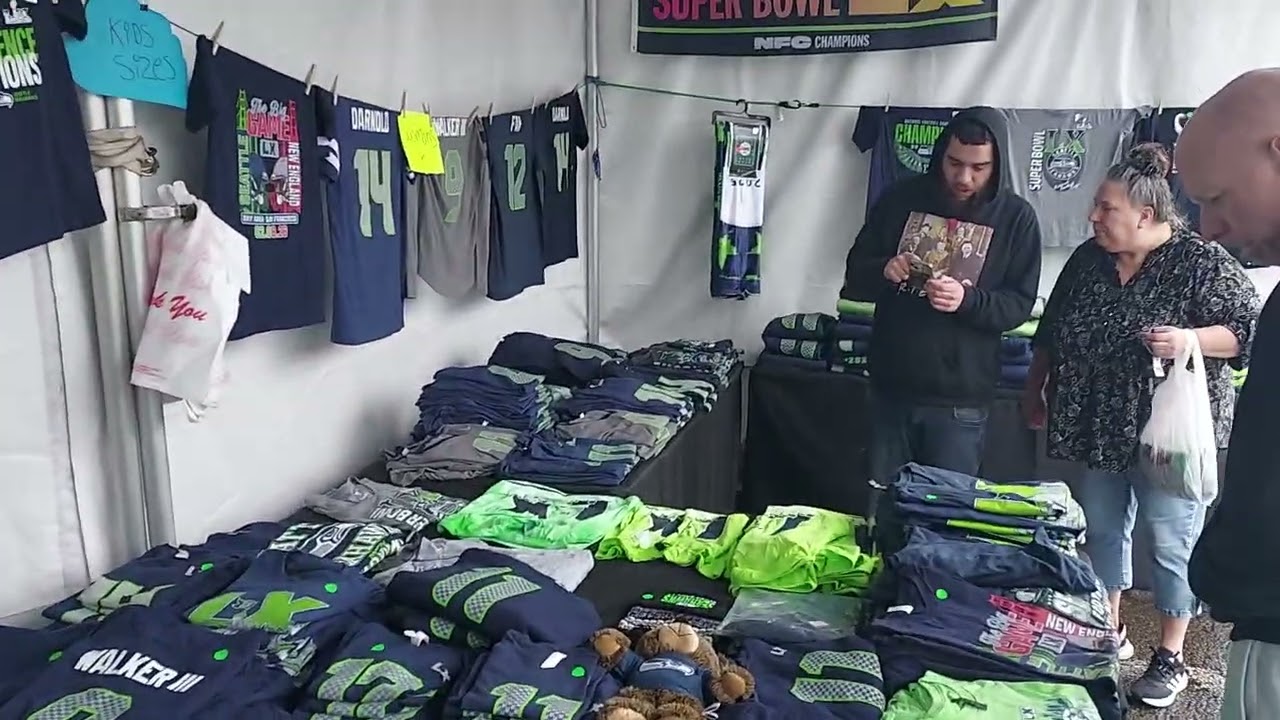 Seahawk Merchandise, 2 Shirts To Go Please, Go Hawks!