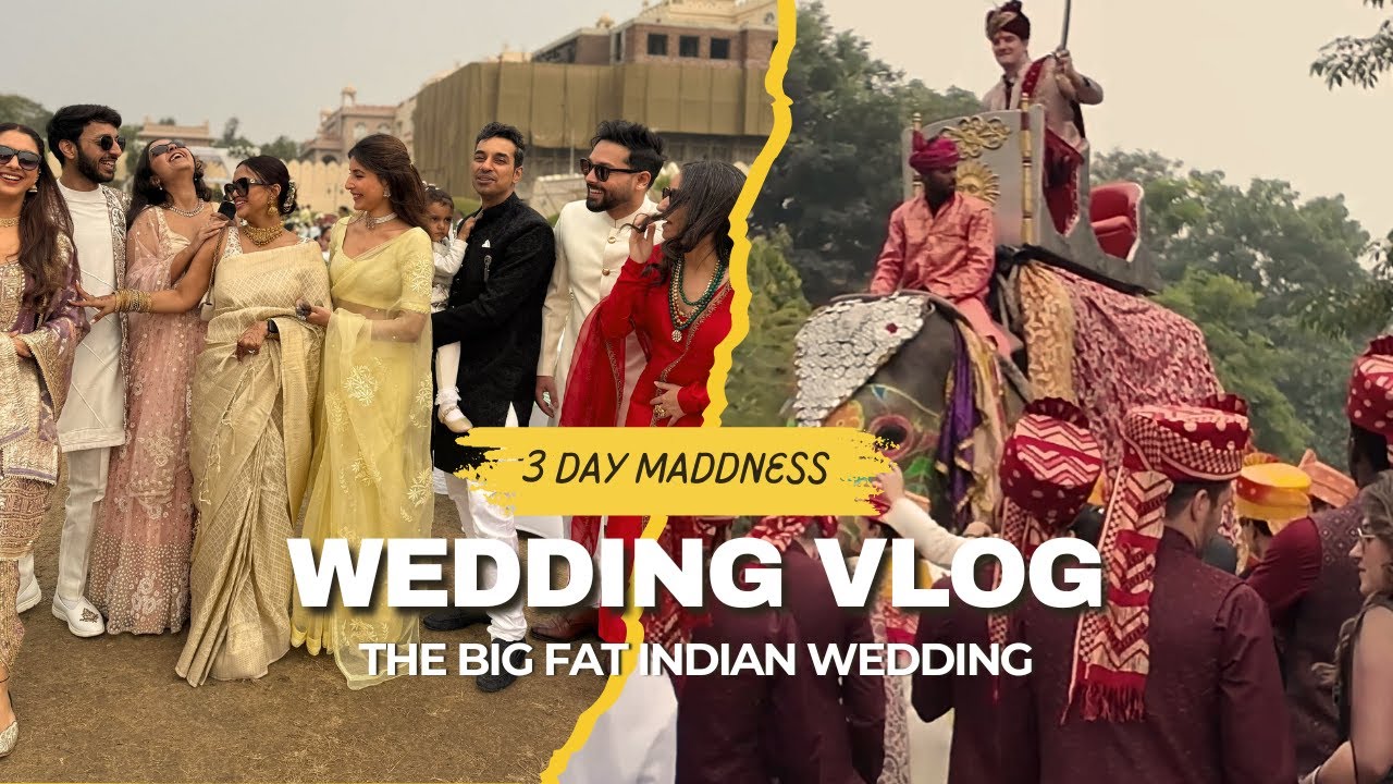 ✨ 3 Days of Wedding Madness in Jaipur! | Family Chaos, Stunning Looks & Indian Wedding Vibes 🎉💍