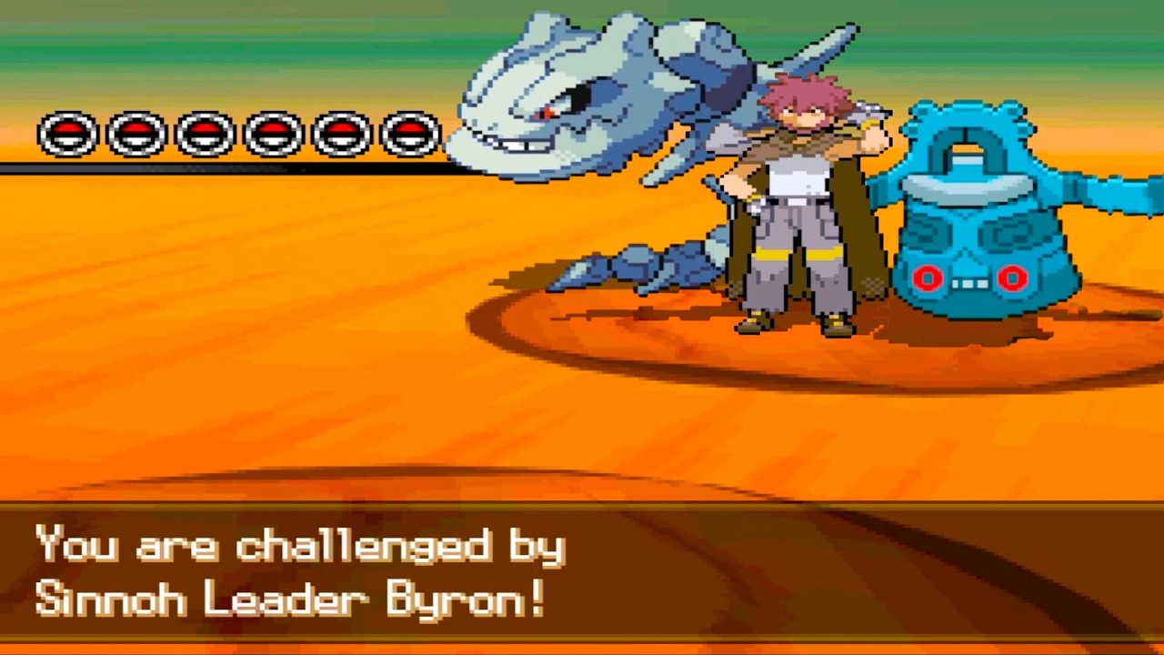 Pokemon Blinding White 2 - vs Sinnoh Leader Byron + No Protect/Detect Challenge (Doubles, Hardcore)