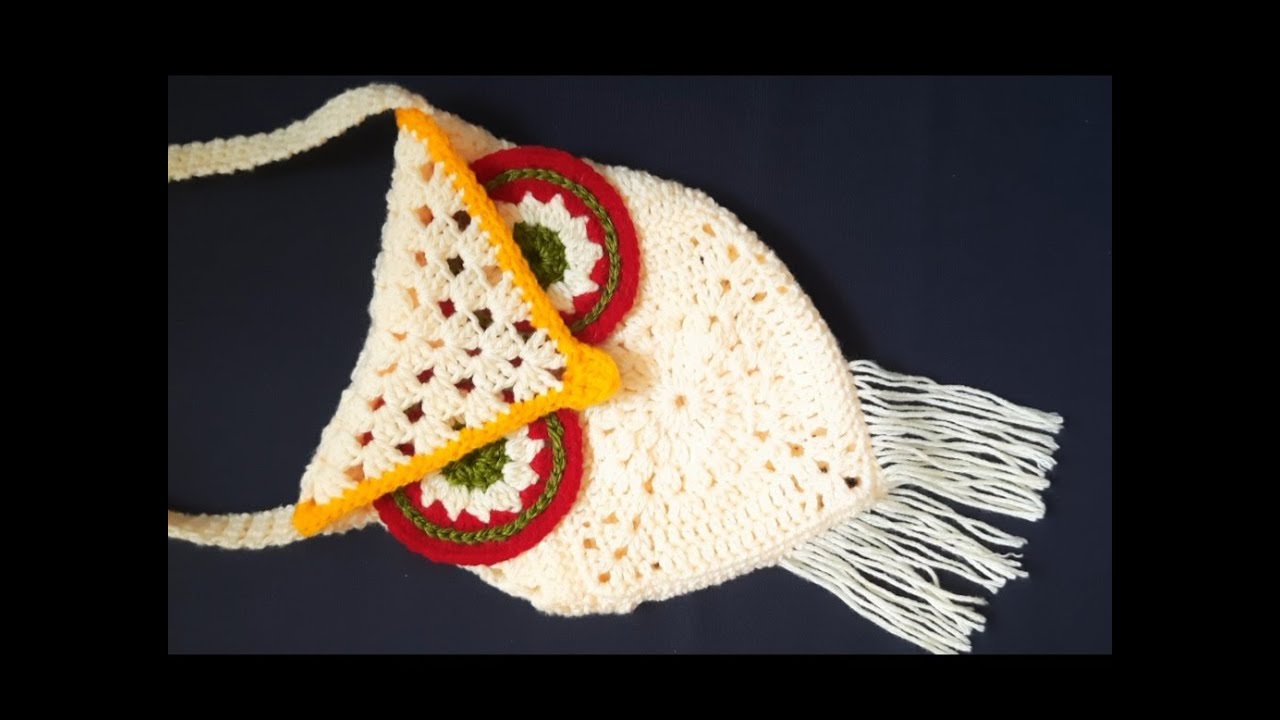 Crochet owl purse for little girls