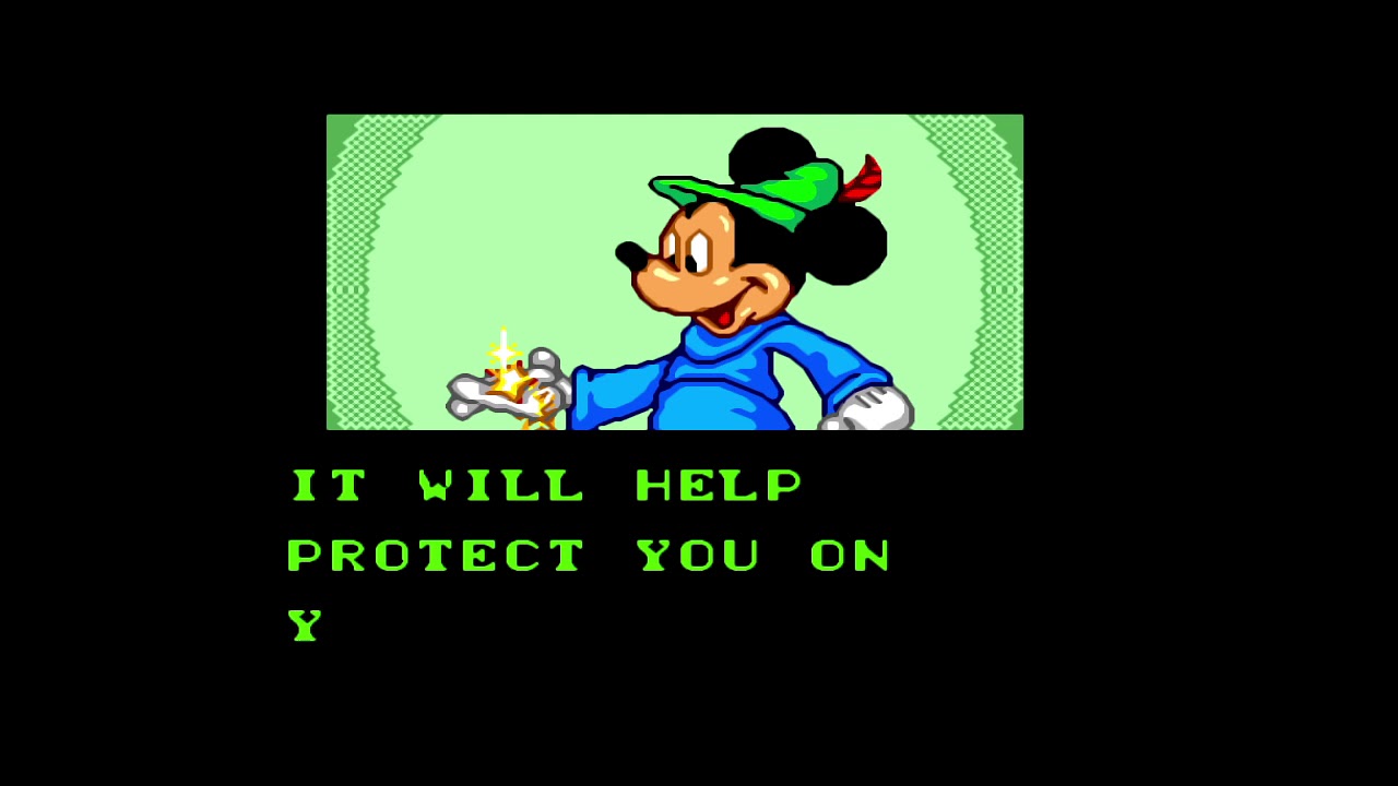 897 Legend of Illusion Starring Mickey Mouse Movie mode Sega Master System SMS, HD 60fps