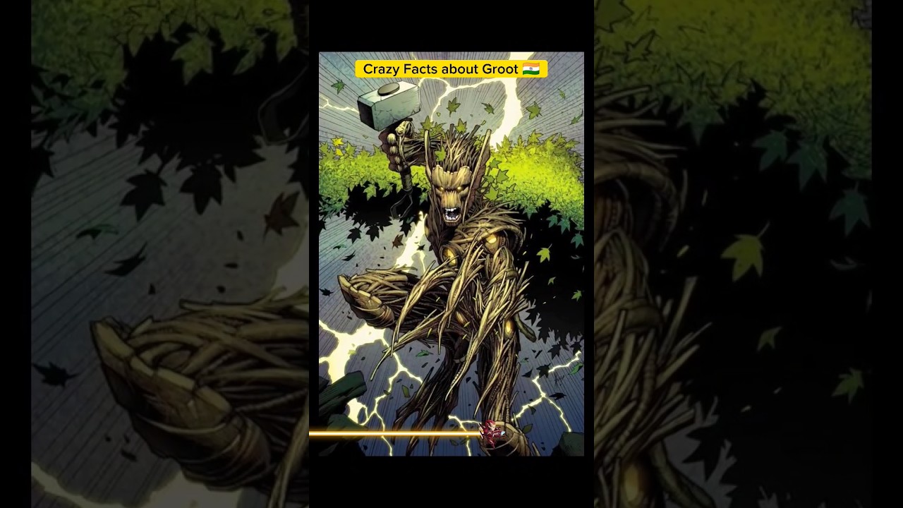 Crazy Facts About Groot! #viral #marvel #trending #thor #groot #shorts #ironman #thanos #mcu
