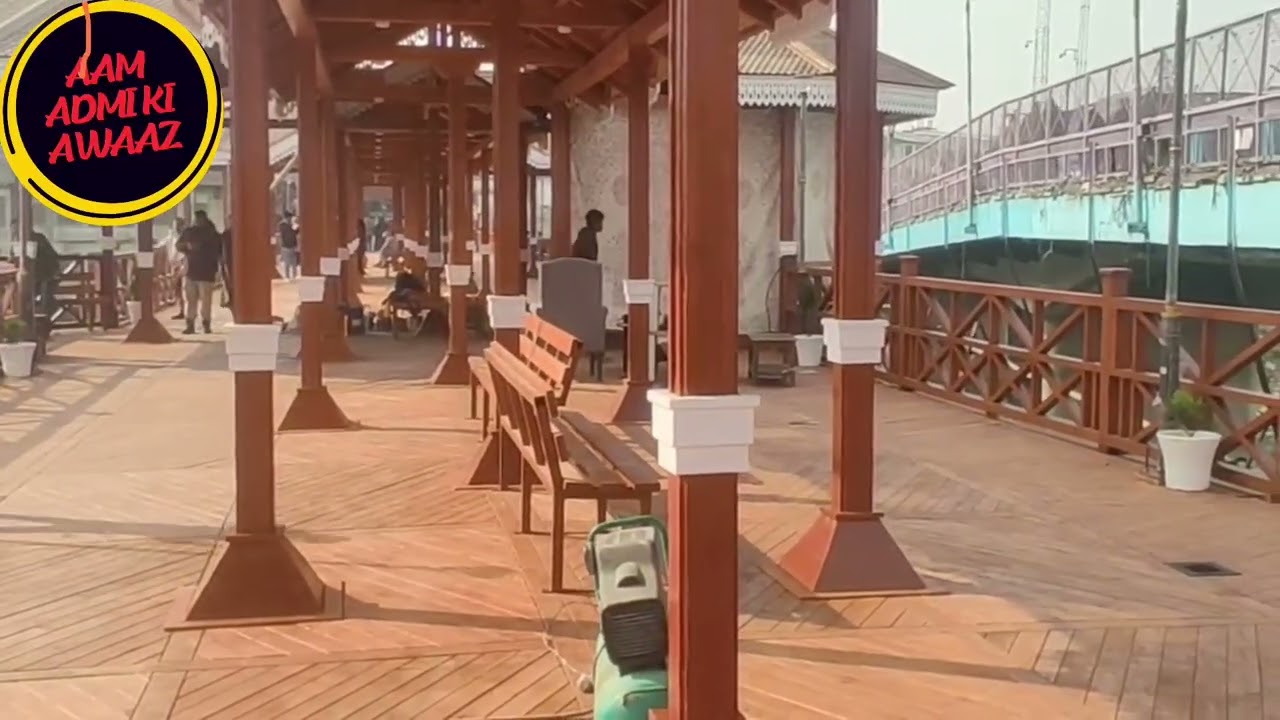 Amira Kadal Wooden Pedestrian Bridge Nears Inauguration