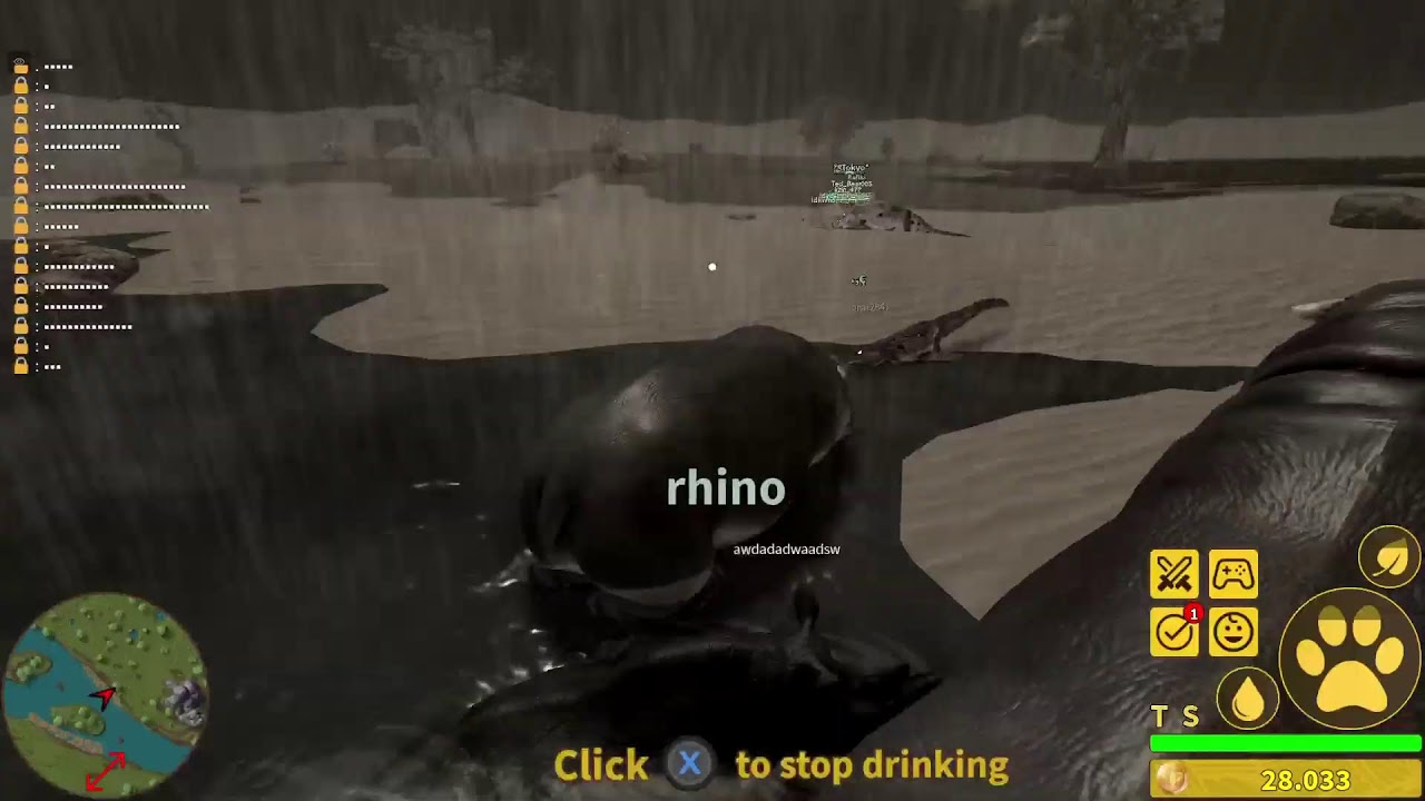 Savannah life  Roblox team Hippo and Rhino