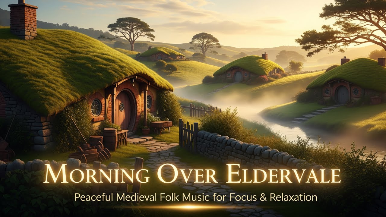 Morning Over Eldervale 🌄 – Peaceful Medieval Folk Music for Focus & Relaxation