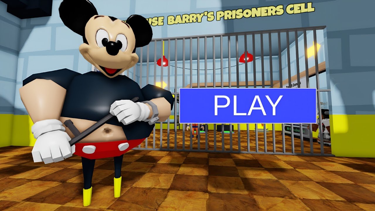 [NEW!] MICKEY MOUSE BARRY'S PRISON RUN! (OBBY) = ROBLOX GAMER