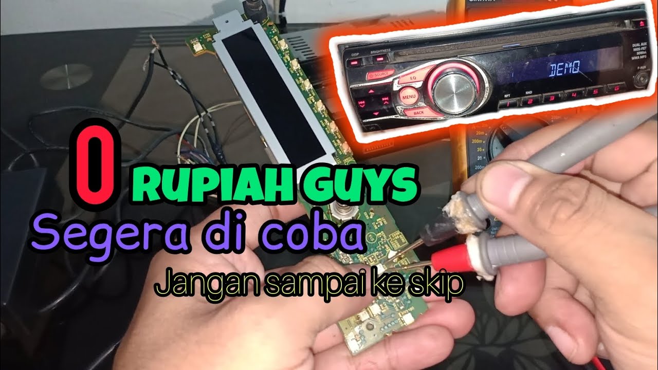 Memperbaiki tape jvc yang tidak bisa di pencet
