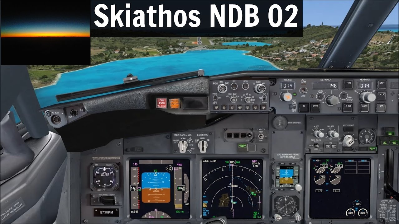 [FSX] PMDG 737 NGX Skiathos NDB 02