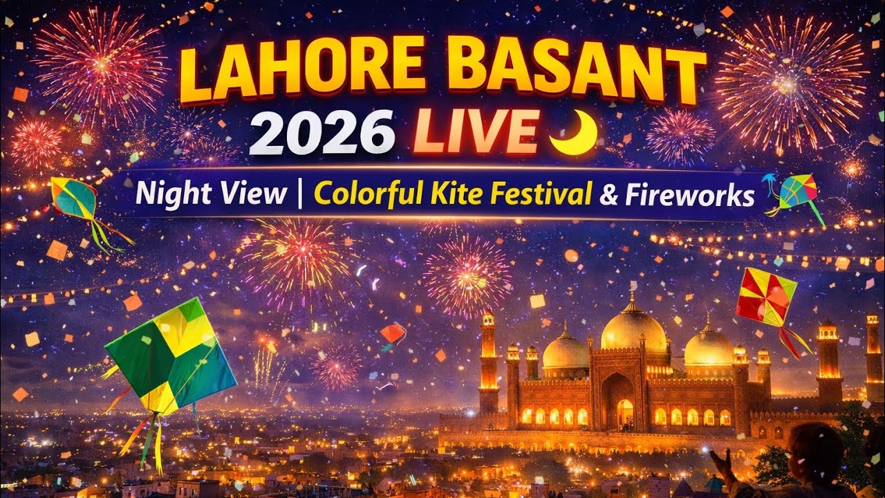 Lahore Basant 2026 LIVE | Kite Festival Celebration from Lahore Sky!