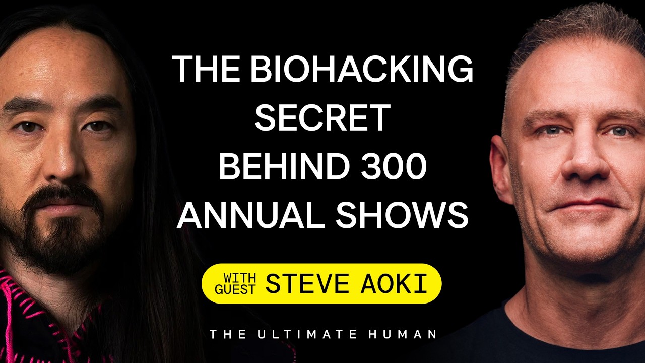 Steve Aoki: DJ Life, Biohacking, and 300 Shows Per Year! | TUH #009