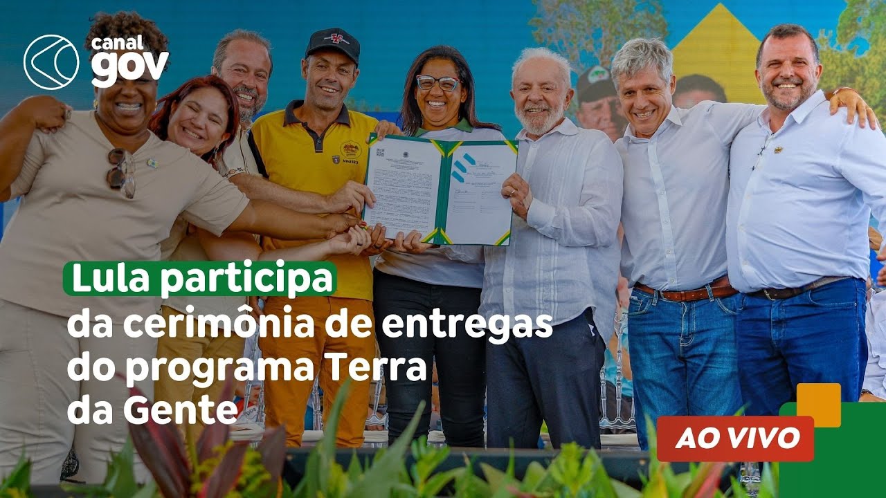 🔴 Lula participa da cerimônia de entregas do programa Terra da Gente