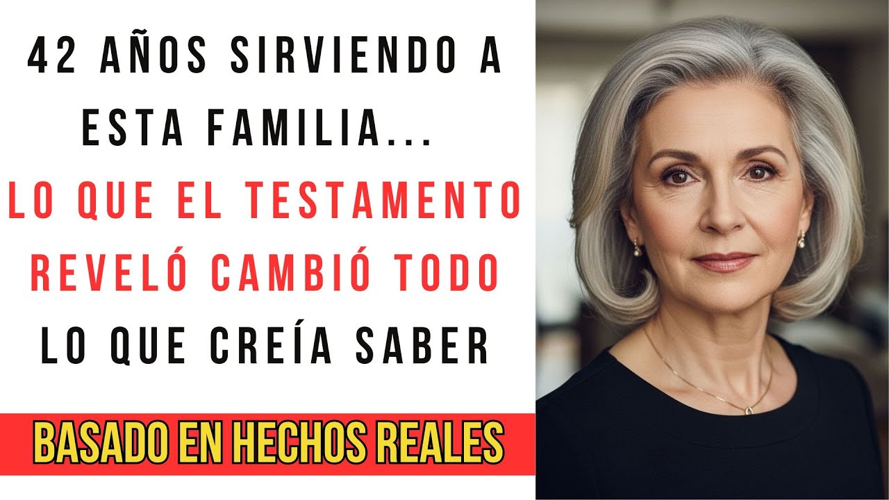 En la lectura del testamento llamaron a la empleada de la familia — lo que vino después me destrozó