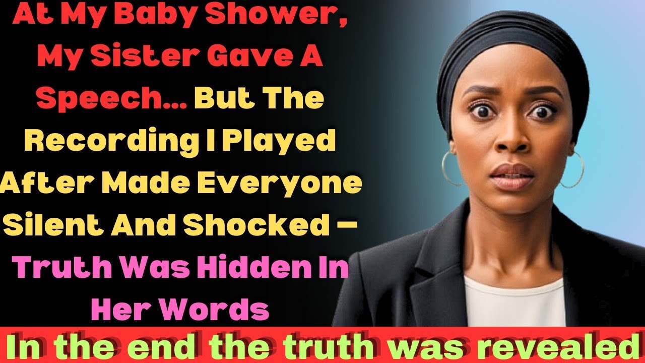 At My Baby Shower, My Sister Gave A Speech — I Played The Recording After