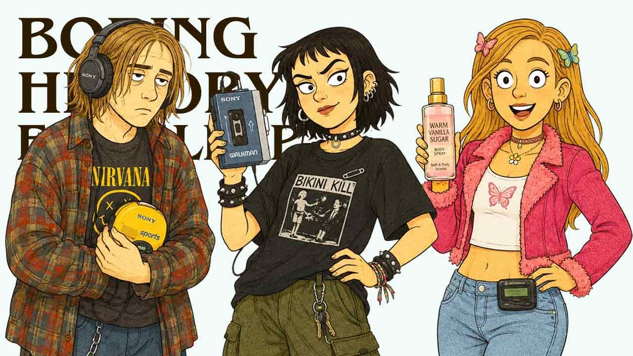 What Being a Teenager in 1990s America Was REALLY Like | Boring History for Sleep